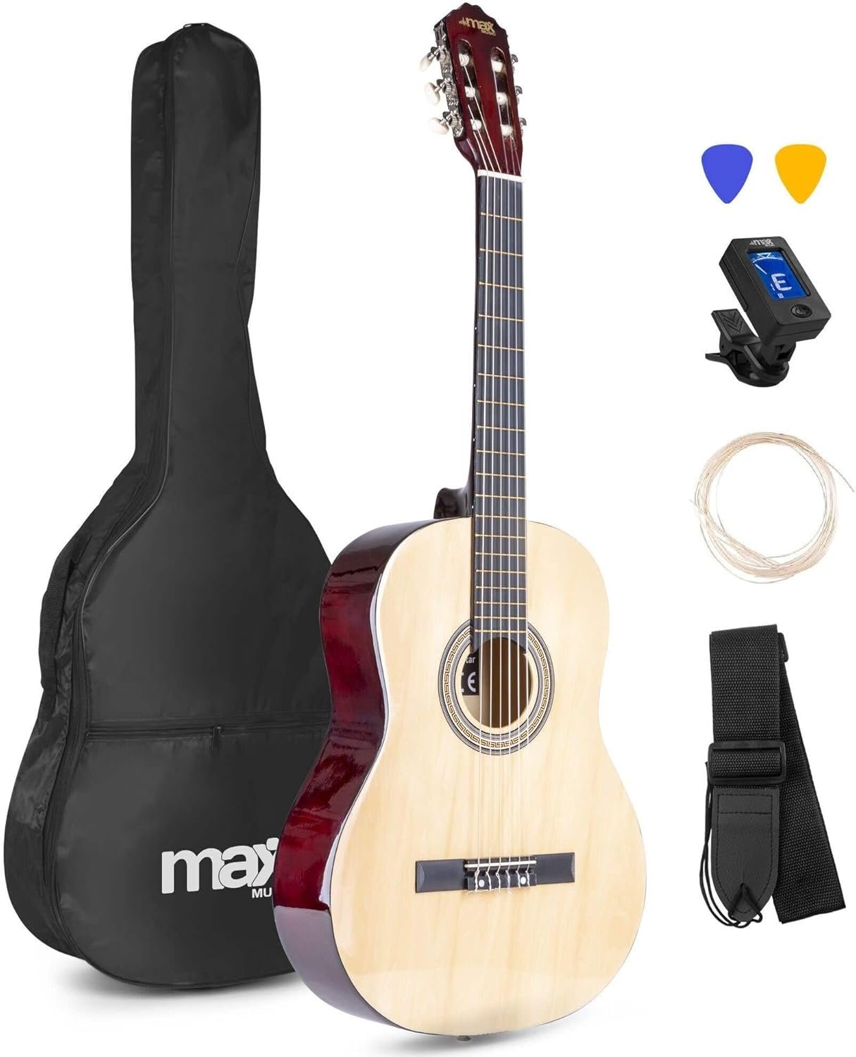 Guitarra clásica española color madera