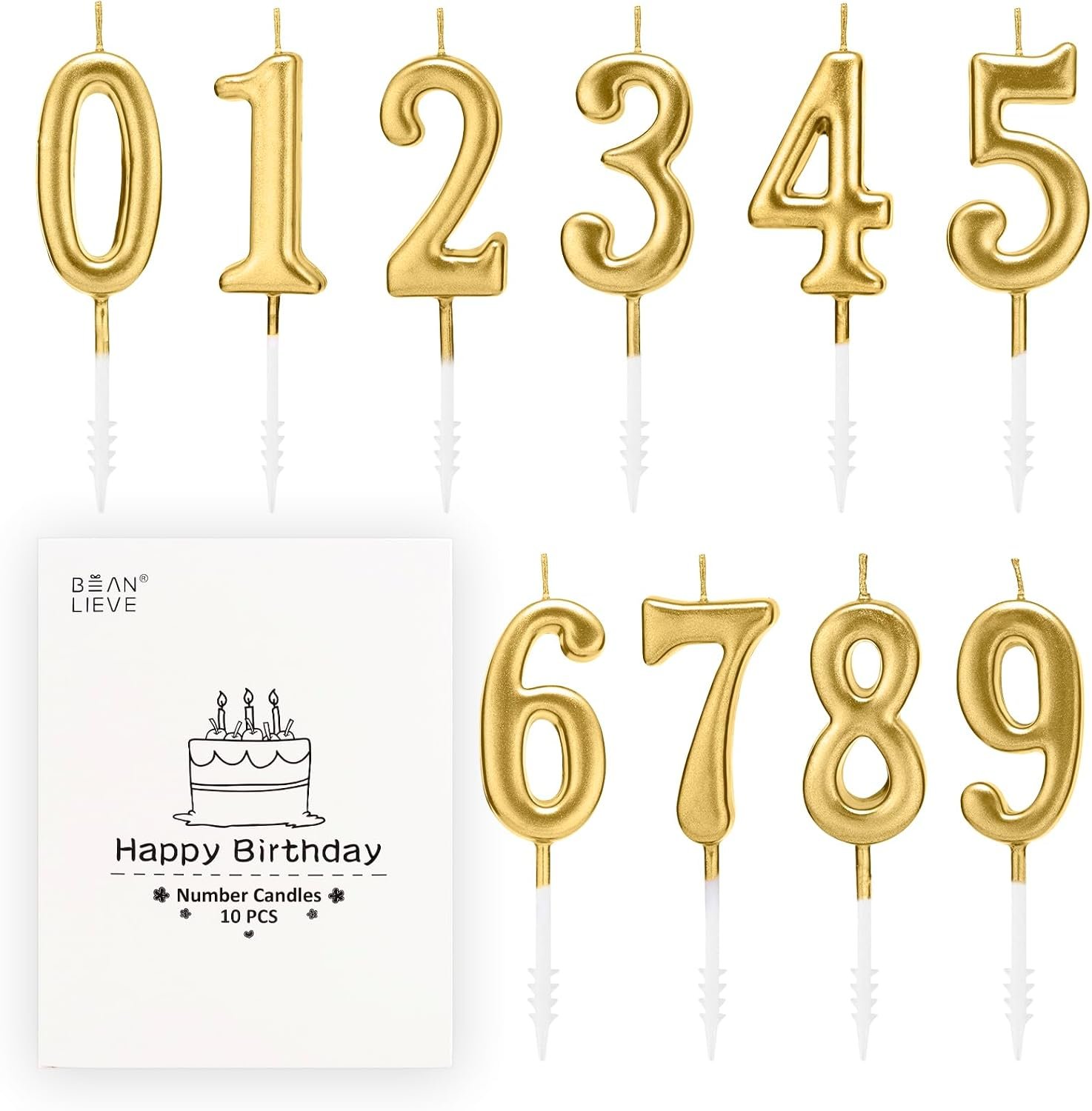 Velas numéricas para tartas
