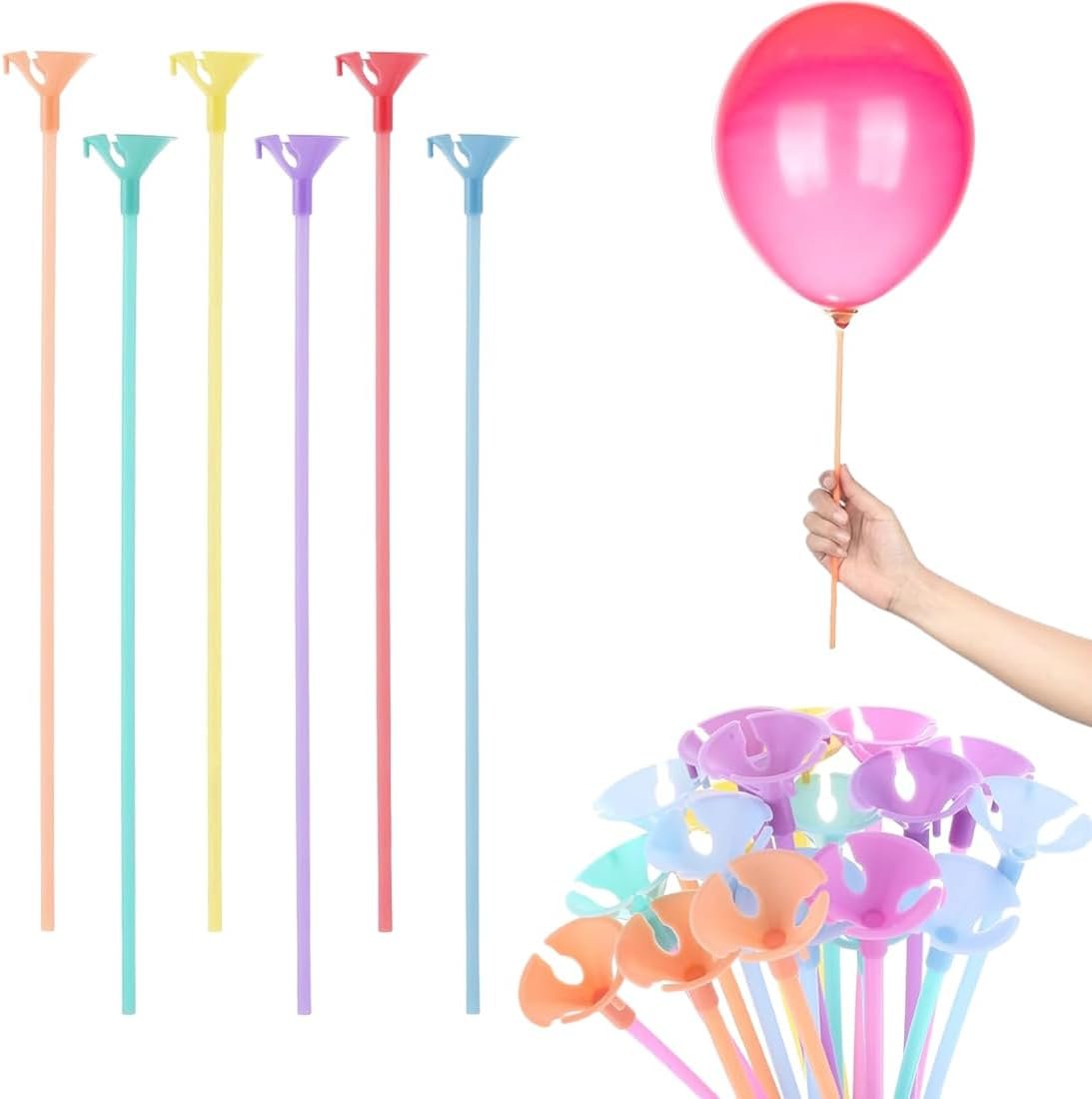 Varillas y soportes para globos