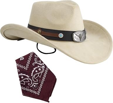 Sombrero cowboy con pañuelo